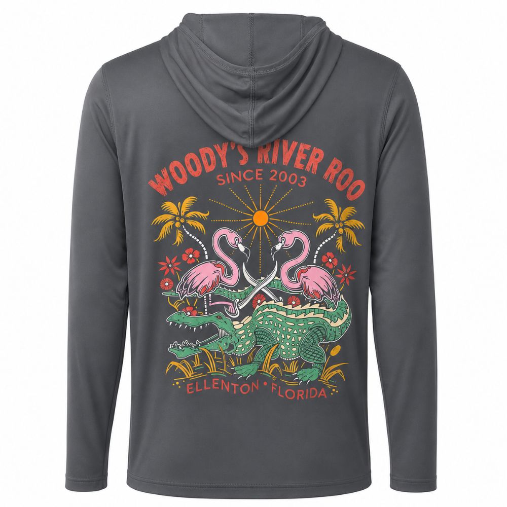 Woody's Wild Florida Dri-Fit Hoodie - Back